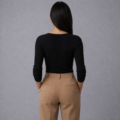 Elyraé | Sculpted Ribbed Top