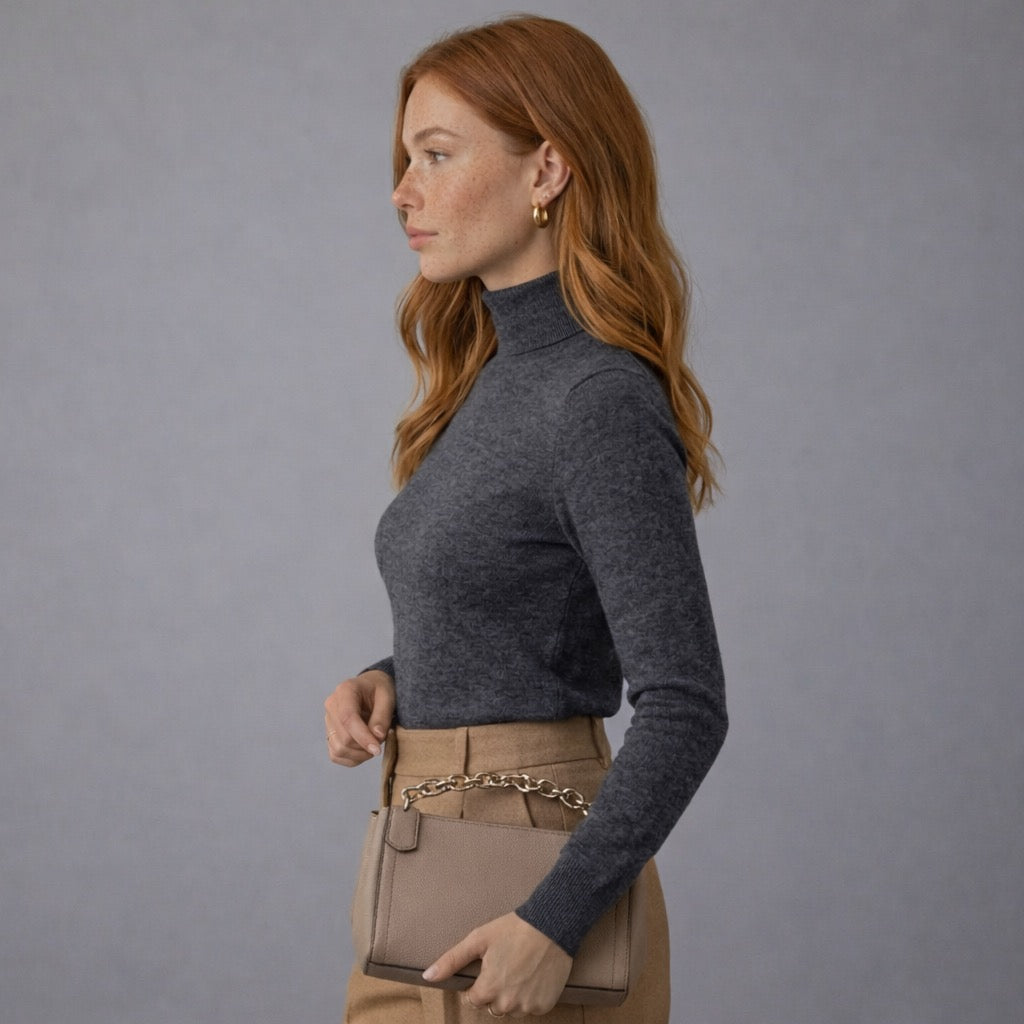 Zarelle | Refined Turtleneck Top